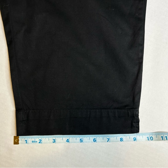 Stretch White Stag Size 12 Black Capri Crop Pants - Picture 9 of 10